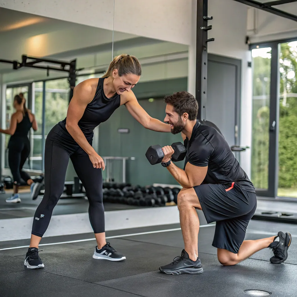 Personal Fitness Coach in action